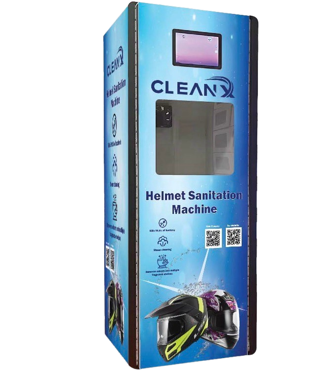 CleanX helmet sterilization vending machine